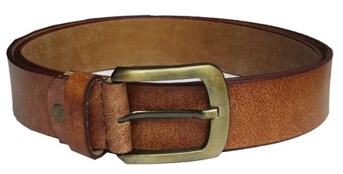 Casual Grain Leather Belt